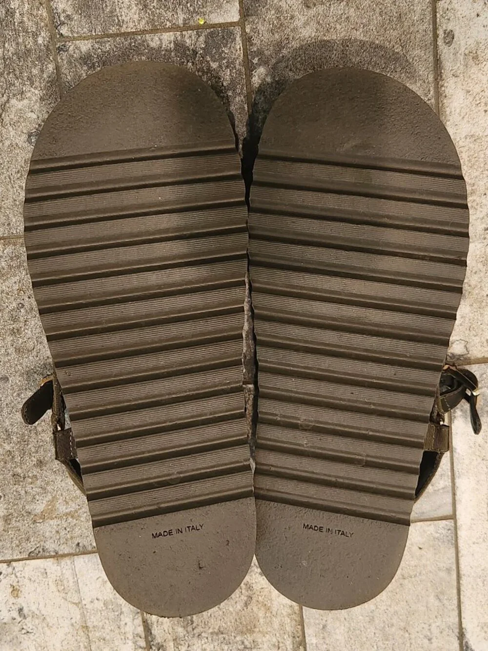 Khaki Chanel Slingback Sandals, Authentic, LNWT